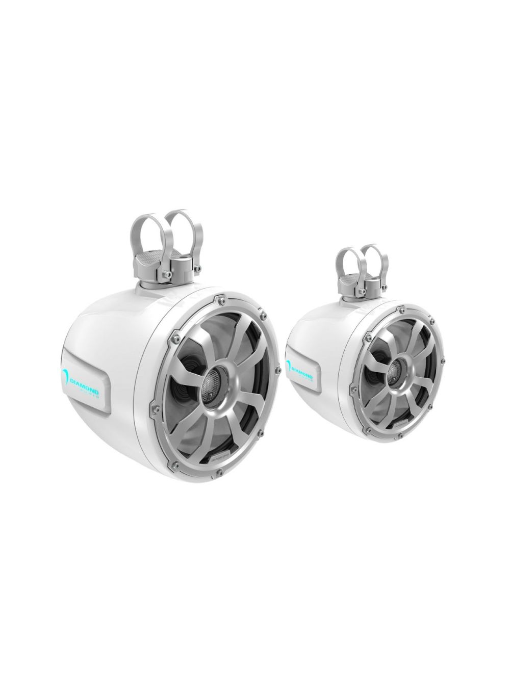 10" 2-way speaker tower pod - White