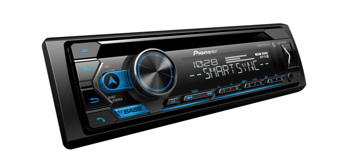 Pioneer CD Audio Receiver with Enhanced Audio Functions, Pioneer Smart Sync App Compatibility, MIXTRAX®, with Built-in Bluetooth®