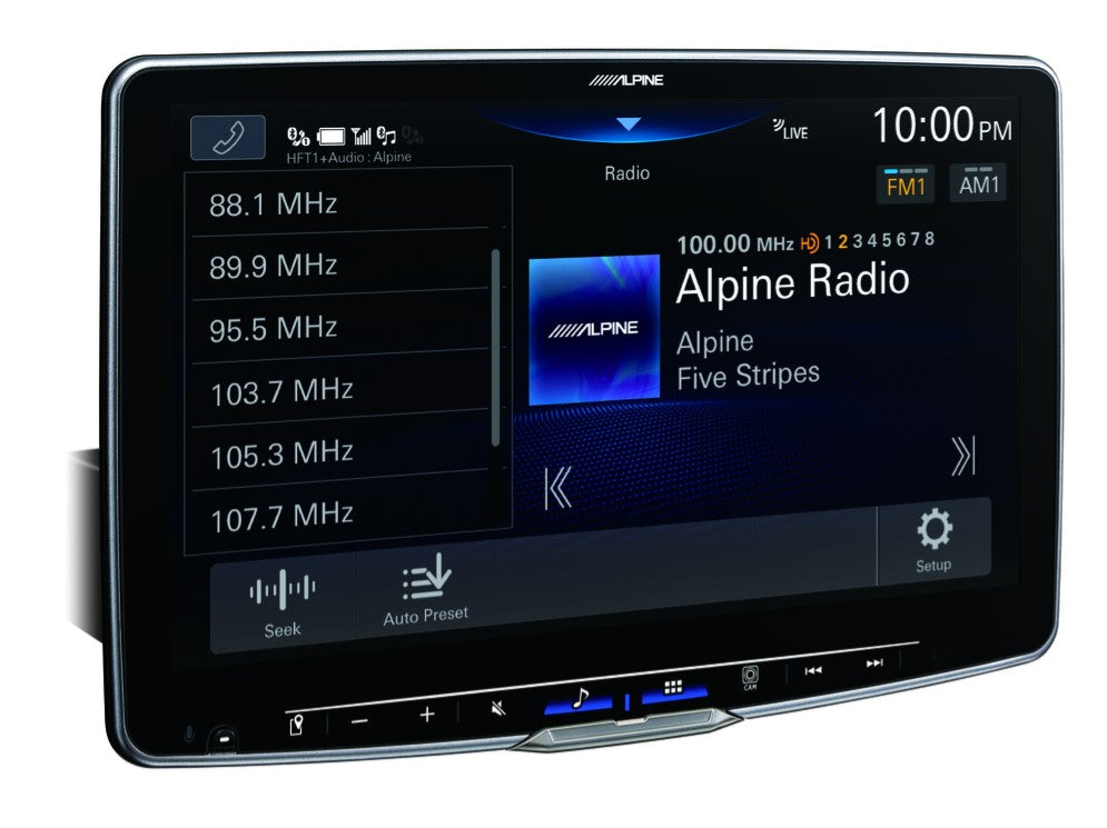 Alpine iLX-F511 - Halo 11" Single Din Floating Touchscreen w/ Apple Carplay & Android Auto