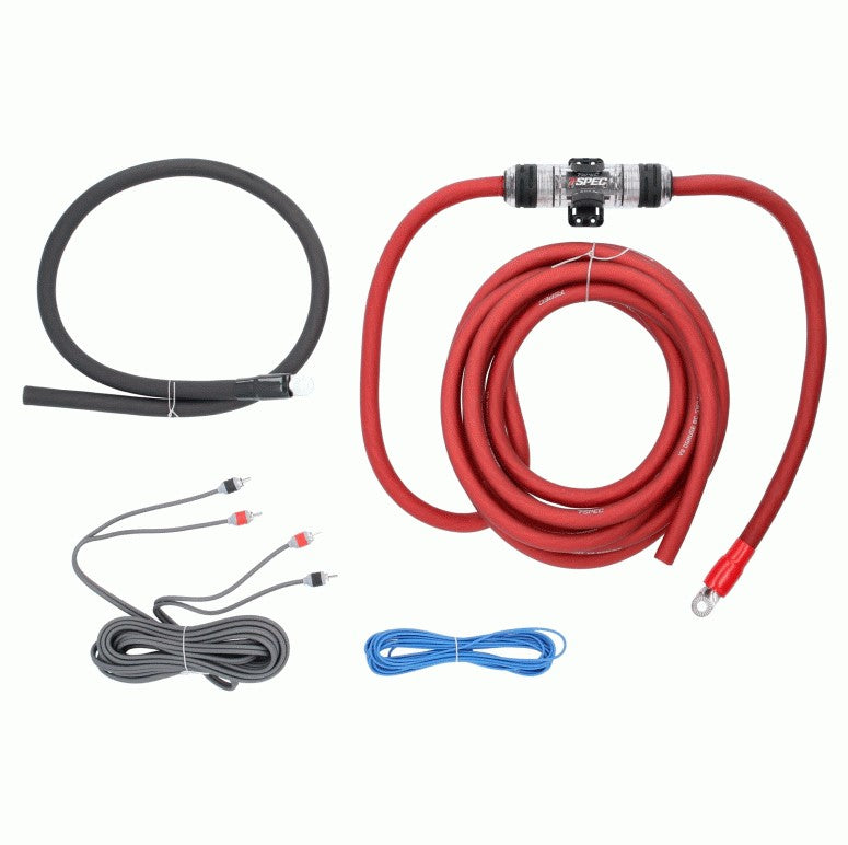 v8 1/0 AWG Amp Kit - 3800 W with RCA Cable
