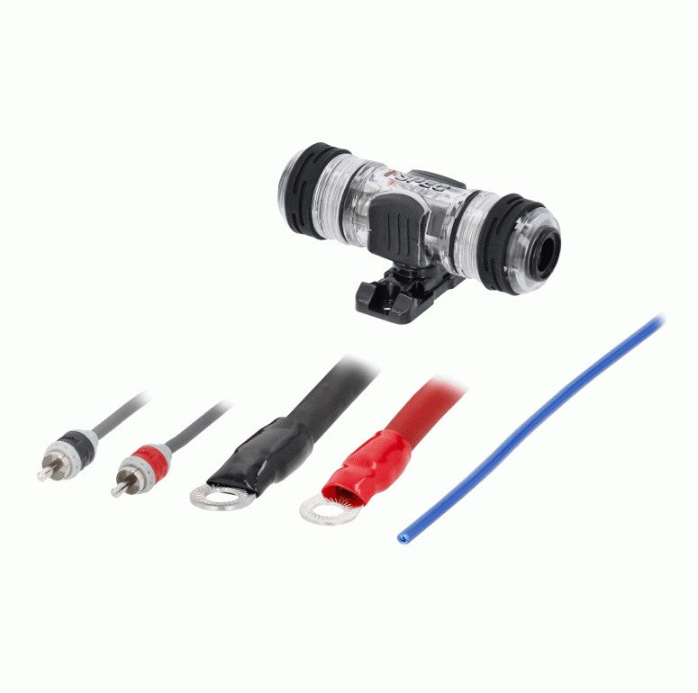 v8 4 AWG OFC Amp Kit - 1500 W with RCA Cable