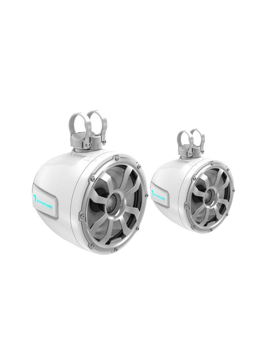 10" 2-way speaker tower pod - White