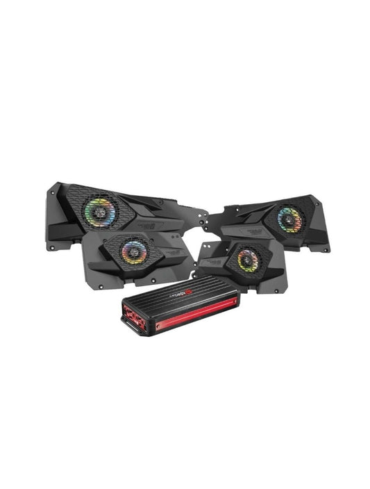 2014 + Razor Specific Complete Audio Kit with 360W RMS Waterproof 4 Channel Amplifier