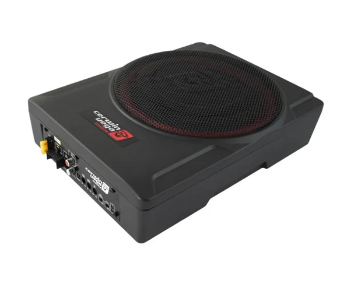VEGA Slim 10” 200W RMS 2 Ohm Active Subwoofer with Built-in Passive Radiator